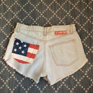 Levi’s The Laundry Room American Flag Jean shorts